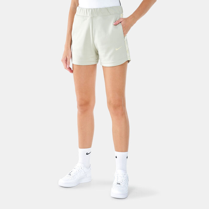 Nike Women's Sportswear Logo Tape Shorts White Nike Women's Sportswear Logo Tape Shorts White image number 0