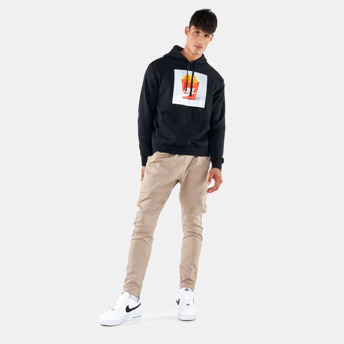 Nike Men's Sportswear Brushed-Back Hoodie Black image number 2