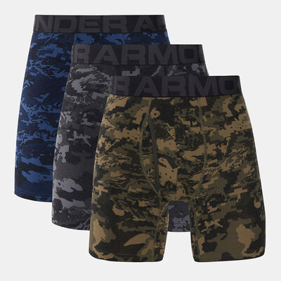 Under Armour Men's CC 6-inch Novelty Boxers (3 Pack) Black