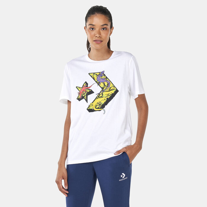 Converse Men's Exotic Lizards T-Shirt White Converse Men's Exotic Lizards T-Shirt White image number 0