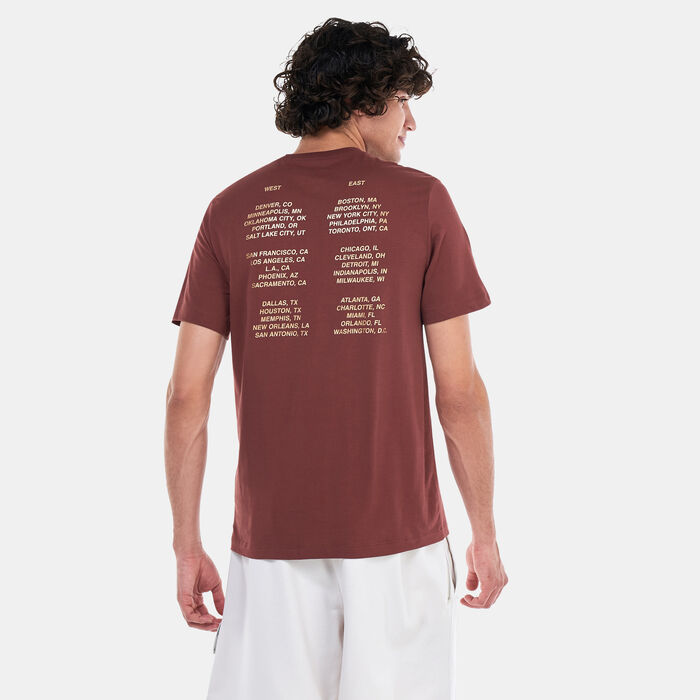 Nike Men's NBA Team 31 Basketball T-Shirt Brown Nike Men's NBA Team 31 Basketball T-Shirt Brown image number 1