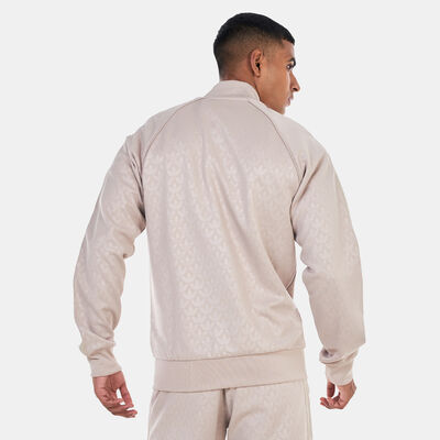 adidas Originals Men's Graphics Monogram SST Track Jacket Beige