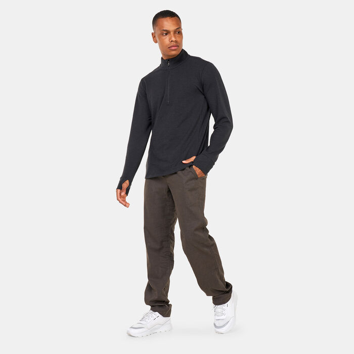 prAna Men's Altitude Tracker 1/4 Zip Sweatshirt Black prAna Men's Altitude Tracker 1/4 Zip Sweatshirt Black image number 2