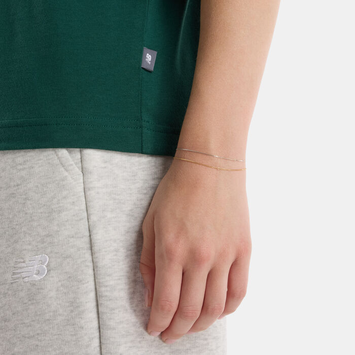 New Balance Women's Graphic Jersey T-Shirt Brown image number 4