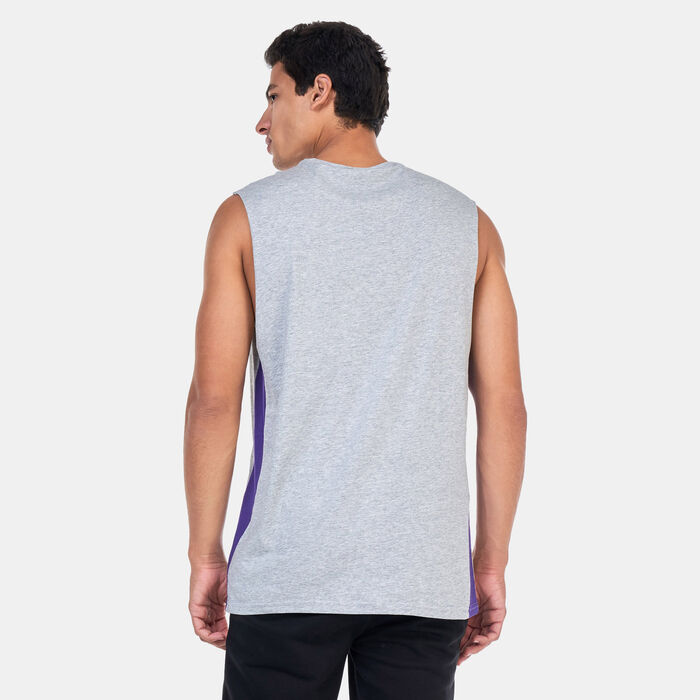 New Era Men's NBA Los Angeles Lakers Tank Top Grey New Era Men's NBA Los Angeles Lakers Tank Top Grey image number 1
