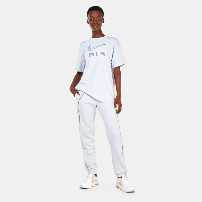 Nike Women's Air Mid-Rise Fleece Joggers Ivory Nike Women's Air Mid-Rise Fleece Joggers Ivory image number 2