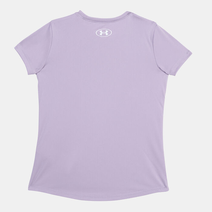 Under Armour Kids' Tech™ Big Logo T-Shirt Purple Under Armour Kids' Tech™ Big Logo T-Shirt Purple image number 1