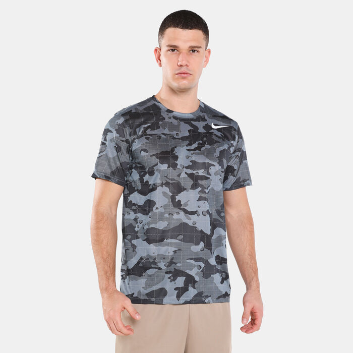 Nike Men's Dri-FIT Legend Camo Print Training T-Shirt Grey image number 0