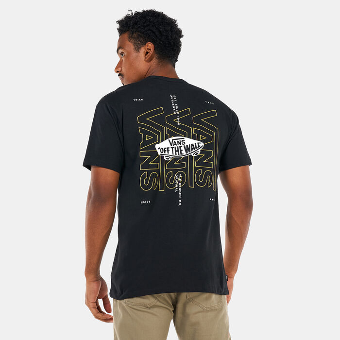 Vans Men's Off The Wall Logo Back T-Shirt Black Vans Men's Off The Wall Logo Back T-Shirt Black image number 1