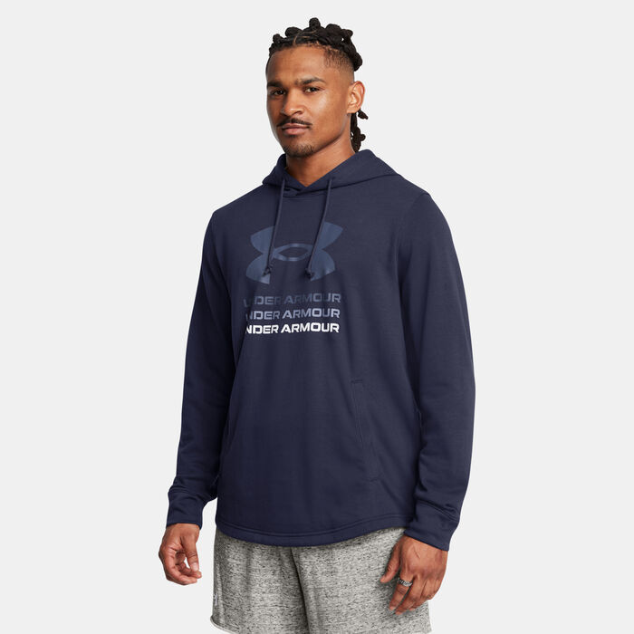 Under Armour Men's Rival Terry Graphic Hoodie Blue Under Armour Men's Rival Terry Graphic Hoodie Blue image number 0
