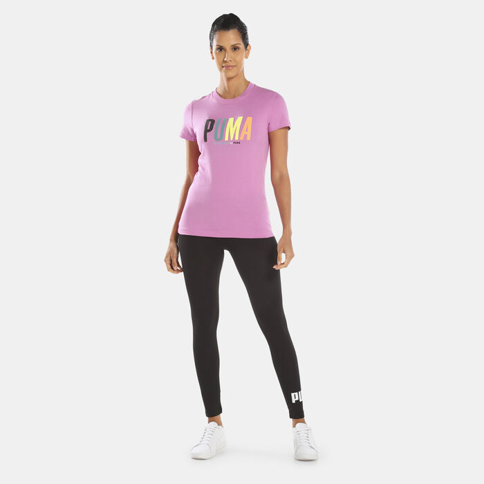 PUMA Women's SWxP Graphic T-Shirt Purple PUMA Women's SWxP Graphic T-Shirt Purple image number 2