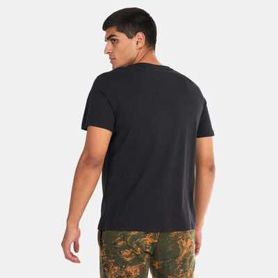 Timberland Men's Printed Logo Authentic T-Shirt Black