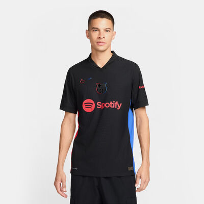 Nike Men's FC Barcelona 24/25 Away Authentic Football Jersey Black