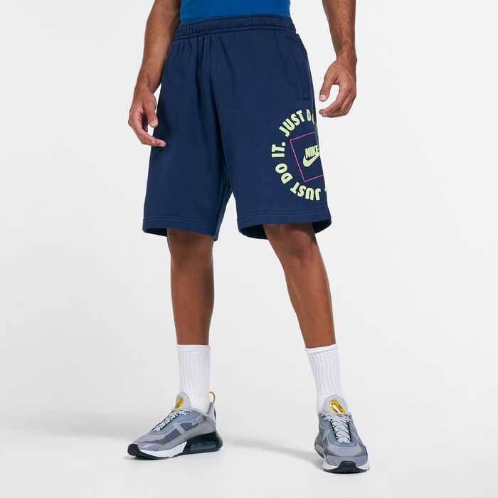 Nike Men's Sportswear Just Do It Fleece Shorts Blue Nike Men's Sportswear Just Do It Fleece Shorts Blue image number 0