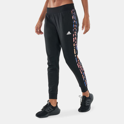 adidas Women's Tiger Print Pants Black