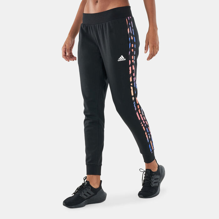 adidas Women's Tiger Print Pants Black image number 0
