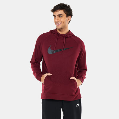 Nike Men's Dri-FIT Swoosh Hoodie Maroon