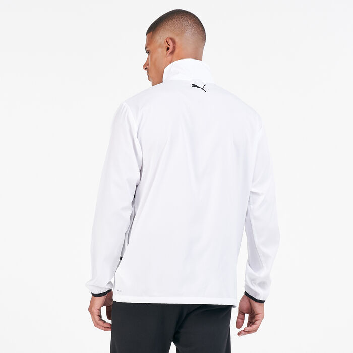 PUMA Men's Graphic Woven Training Jacket White image number 1