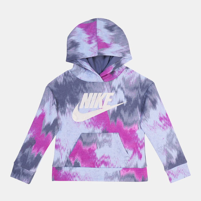 Nike Kids' Printed Club Pullover Hoodie Blue Nike Kids' Printed Club Pullover Hoodie Blue image number 0