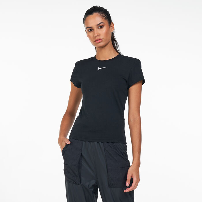 Nike Women's Sportswear Icon Clash T-Shirt Black Nike Women's Sportswear Icon Clash T-Shirt Black image number 0