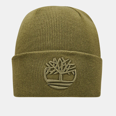 Timberland Men's Tonal 3D Embroidery Beanie Green Timberland Men's Tonal 3D Embroidery Beanie Green