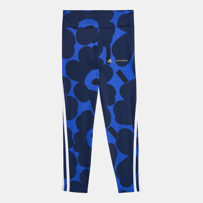 adidas Kids' Marimekko Primegreen AEROREADY 3-Stripes Leggings Blue image number 0