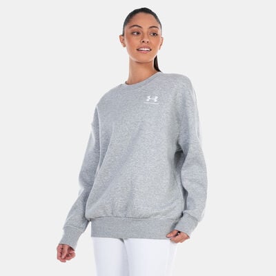 Under Armour Women's UA Essential Fleece Sweatshirt Grey