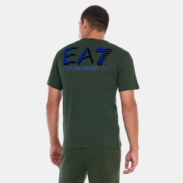 EA7 Emporio Armani Men's Logo Pack T-Shirt Green EA7 Emporio Armani Men's Logo Pack T-Shirt Green image number 1
