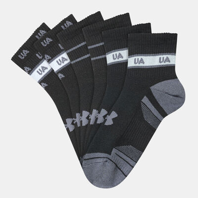 Under Armour Performance Tech Quarter Socks (3 Pairs) Black Under Armour Performance Tech Quarter Socks (3 Pairs) Black