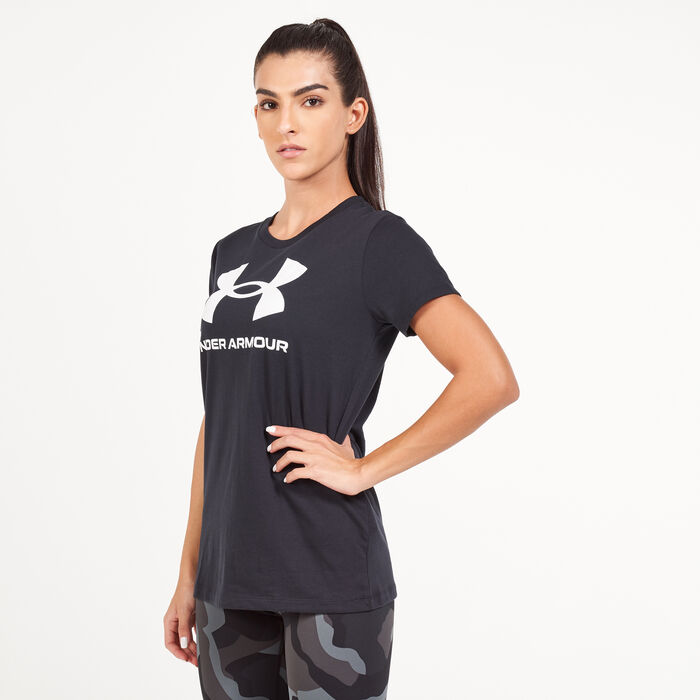 Under Armour Women's Sportstyle Graphic T-Shirt Black Under Armour Women's Sportstyle Graphic T-Shirt Black image number 0