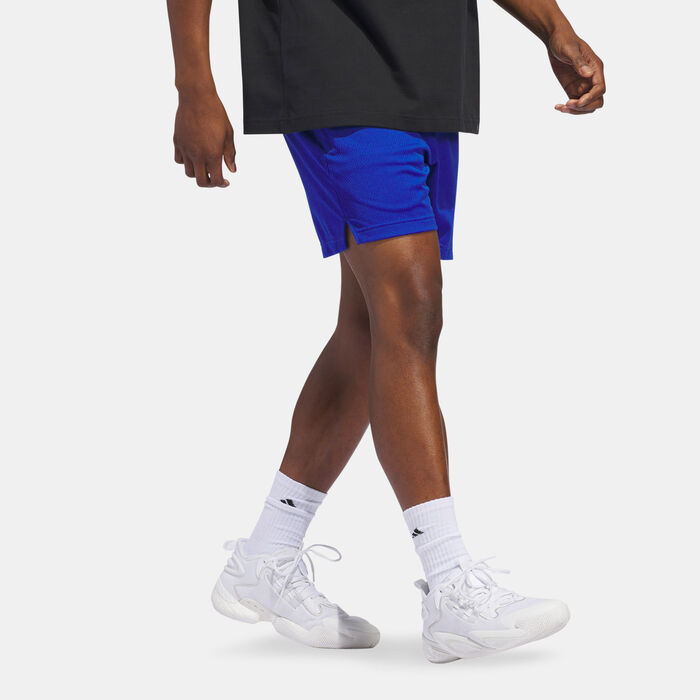 adidas Men's Select Basketball Shorts Blue adidas Men's Select Basketball Shorts Blue image number 2