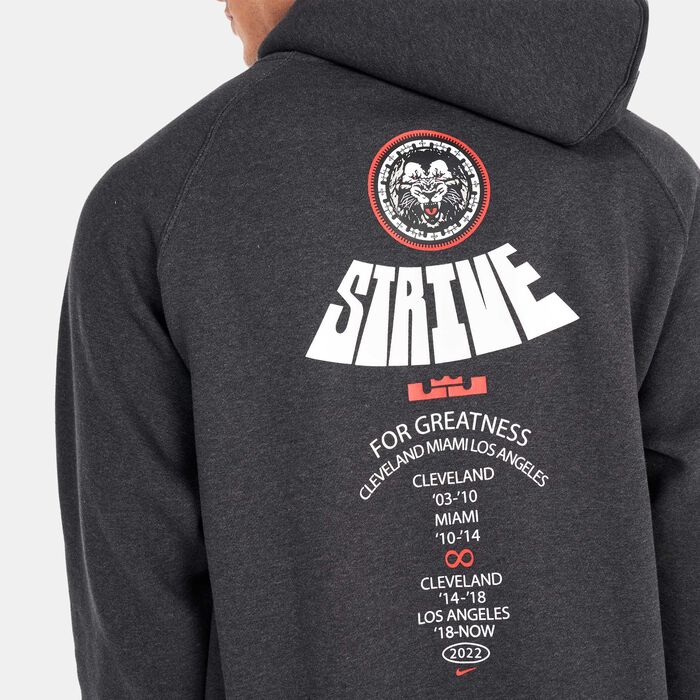 Nike Men's LeBron James Pullover Hoodie Black Nike Men's LeBron James Pullover Hoodie Black image number 3