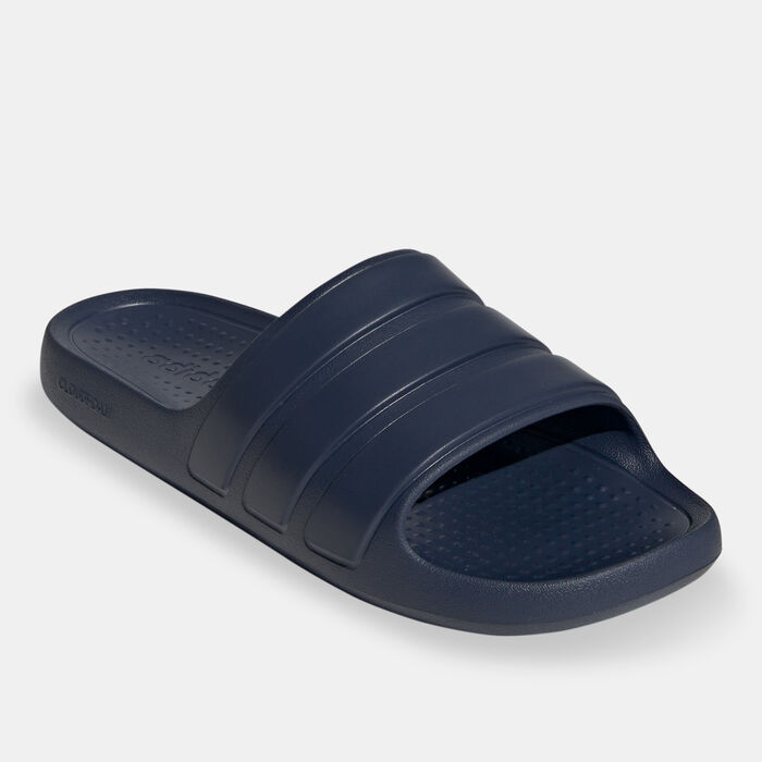 adidas Men's Adilette Flow Slides Grey adidas Men's Adilette Flow Slides Grey image number 1