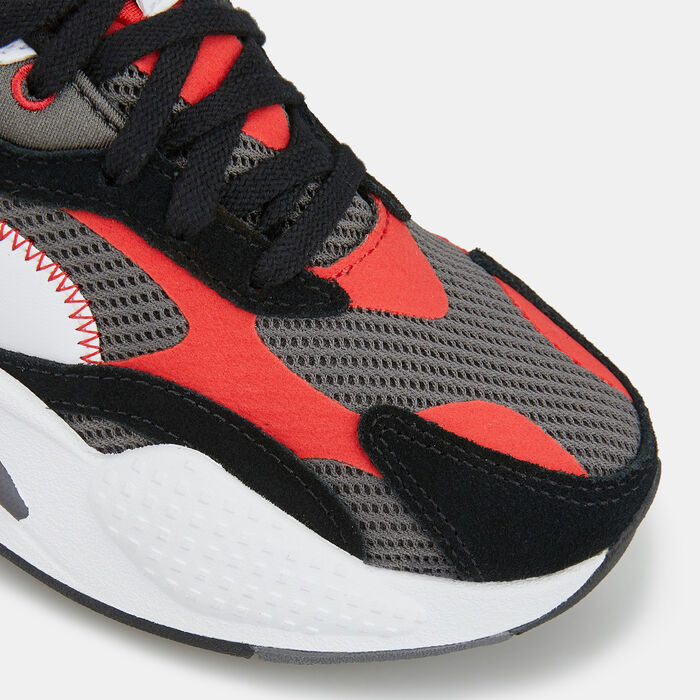 PUMA Kids' RS-X³ Twill AirMesh Shoe Grey PUMA Kids' RS-X³ Twill AirMesh Shoe Grey image number 4