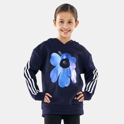 adidas Kids' Marimekko Primegreen 3-Stripes Hoodie Blue adidas Kids' Marimekko Primegreen 3-Stripes Hoodie Blue