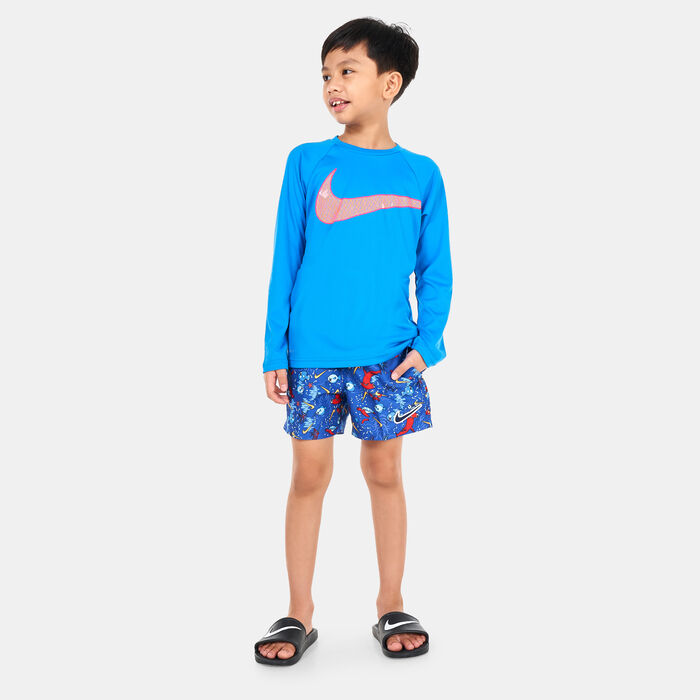 Nike Swim Kids' 4-inch Volley Shorts Blue image number 2