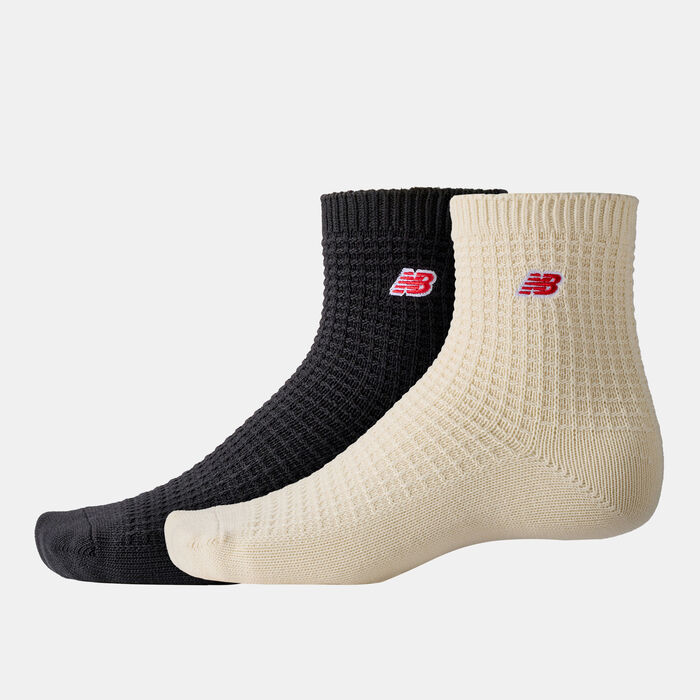 New Balance Waffle Knit Ankle Socks (2 Pairs) Multi image number 0