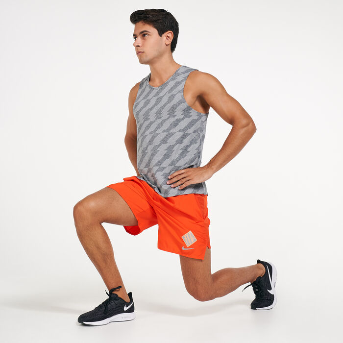 Nike Men's Miler Jacquard Tank Top Black Nike Men's Miler Jacquard Tank Top Black image number 2