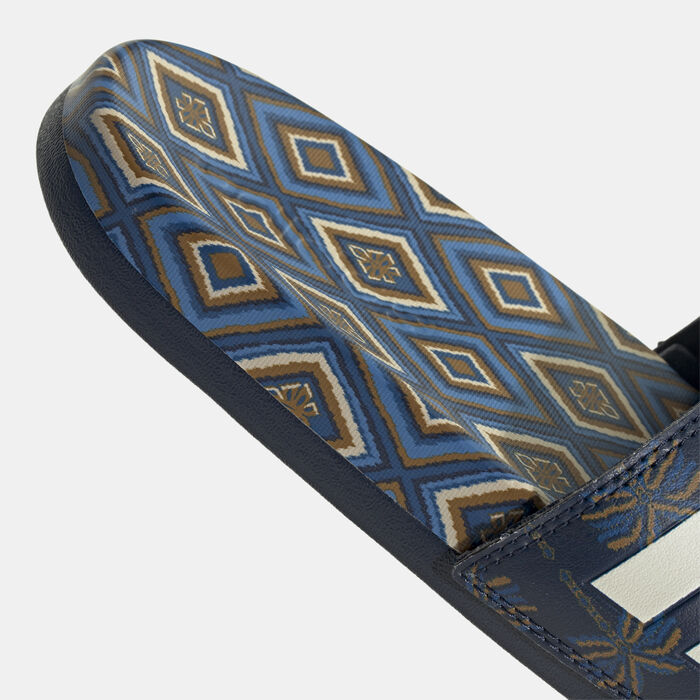 adidas Women's Adilette Comfort Slides Blue adidas Women's Adilette Comfort Slides Blue image number 5