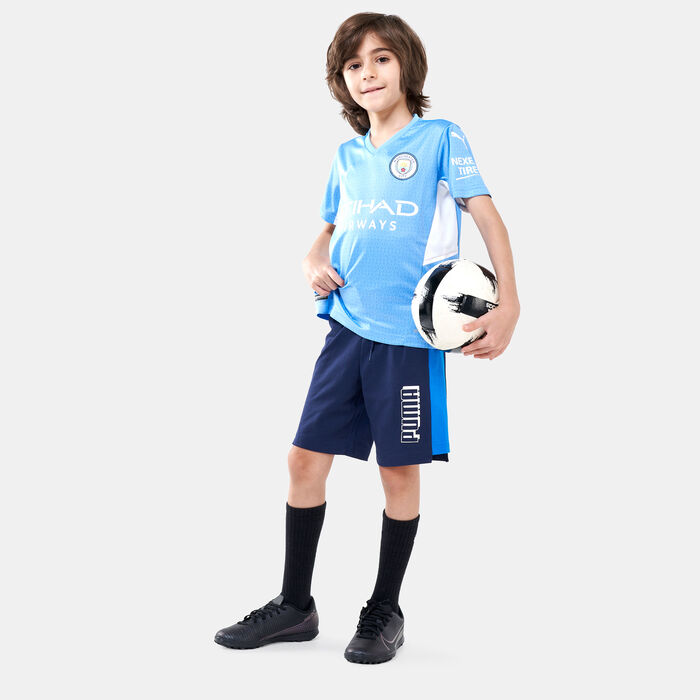 PUMA Kids' Alpha Shorts Blue PUMA Kids' Alpha Shorts Blue image number 2