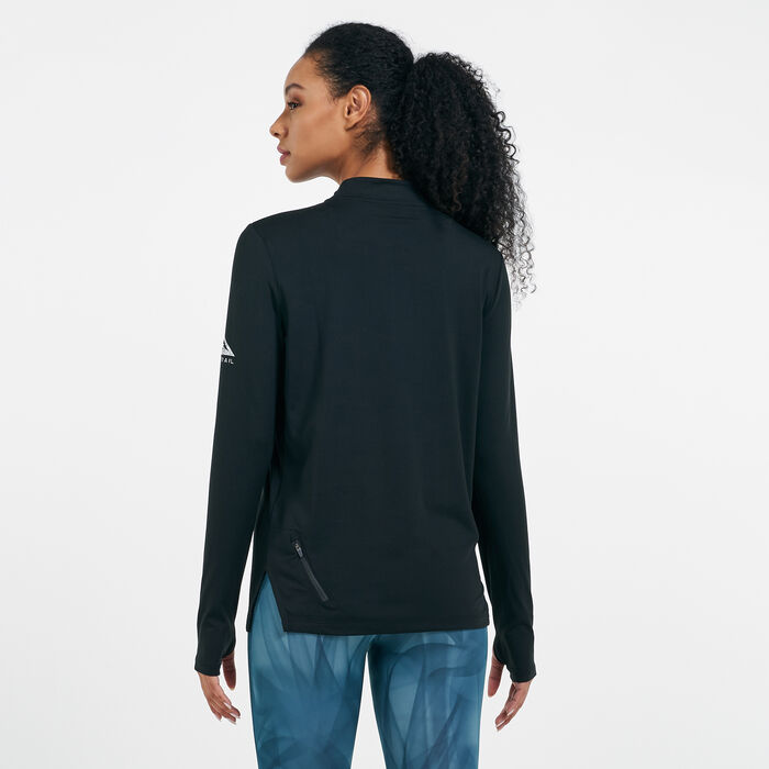Nike Women's Element Trail T-Shirt Black Nike Women's Element Trail T-Shirt Black image number 1