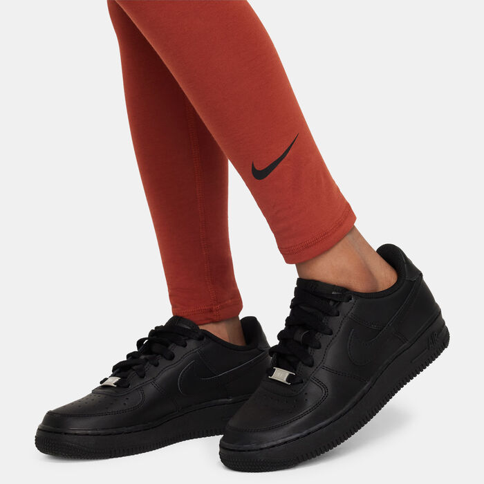 Nike Kids' Sportswear High-Rise Leggings (Older Kids) Brown Nike Kids' Sportswear High-Rise Leggings (Older Kids) Brown image number 3