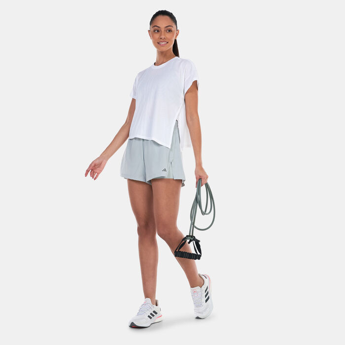 adidas Women's HIIT AEROREADY Quickburn Training T-Shirt White adidas Women's HIIT AEROREADY Quickburn Training T-Shirt White image number 2