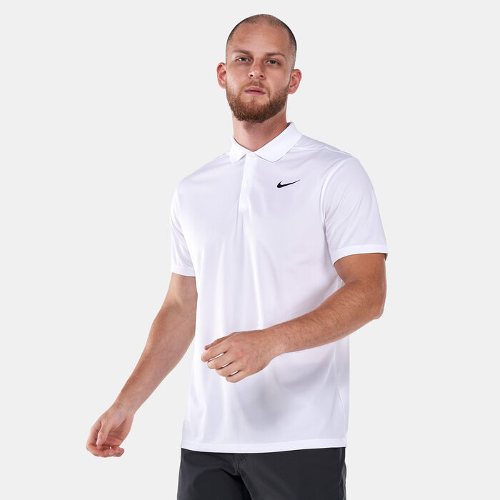Nike Men's Court Victory Pique Polo Shirt White Nike Men's Court Victory Pique Polo Shirt White image number 0