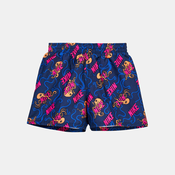 Nike Swim Kids' 4-inch Printed Volley Shorts Blue Nike Swim Kids' 4-inch Printed Volley Shorts Blue image number 0