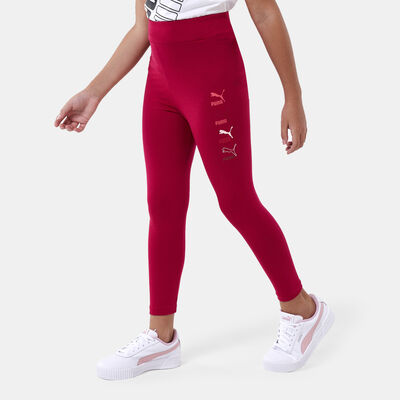 PUMA Kids' Classics Graphics Leggings Pink