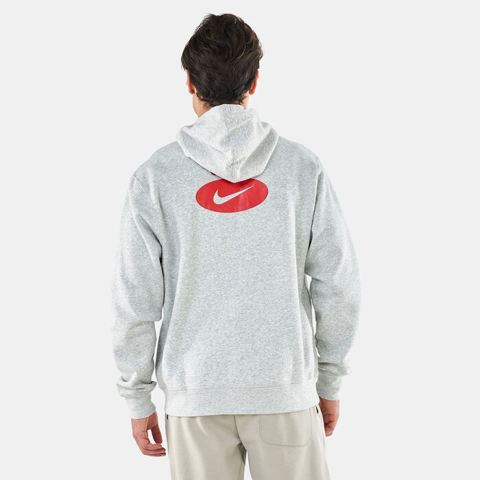 Nike Men's Sportswear Swoosh League Fleece Hoodie White Nike Men's Sportswear Swoosh League Fleece Hoodie White image number 1