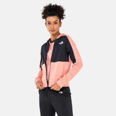 The North Face Women's Mountain Athletics Full Zip Fleece Jacket Pink The North Face Women's Mountain Athletics Full Zip Fleece Jacket Pink