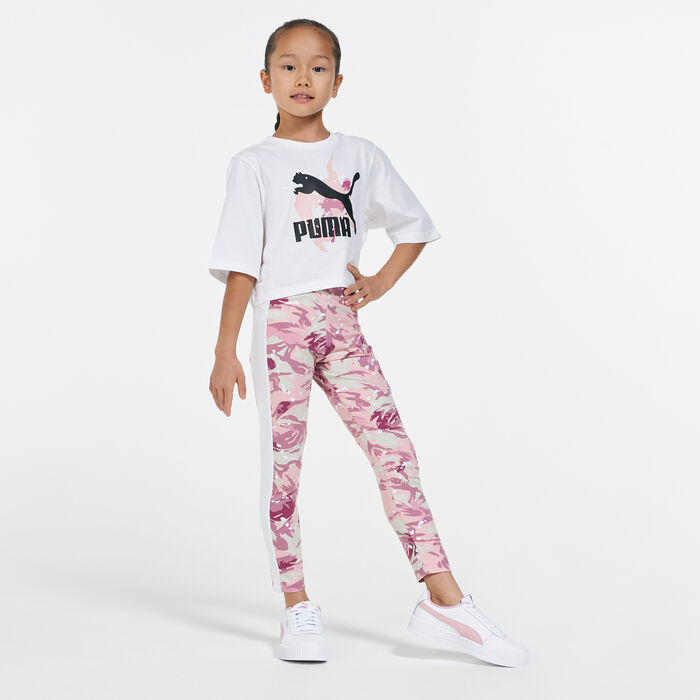 PUMA Kids' Classics Wild T-Shirt White PUMA Kids' Classics Wild T-Shirt White image number 2