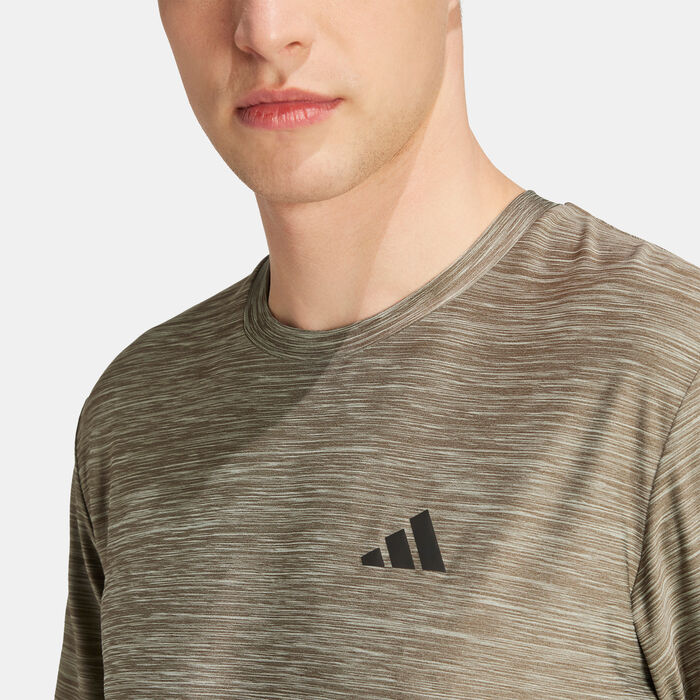 adidas Men's Train Essentials Stretch Training T-Shirt Green adidas Men's Train Essentials Stretch Training T-Shirt Green image number 4